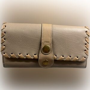 Chloe Beige Silverado Wallet